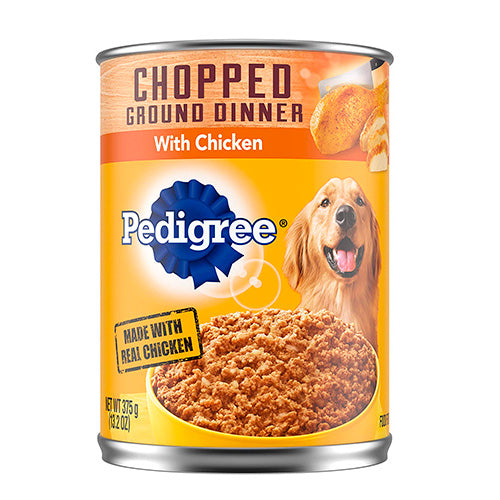 PEDIGREE LATA CHOPPED CHICKEN 375 GR X 12