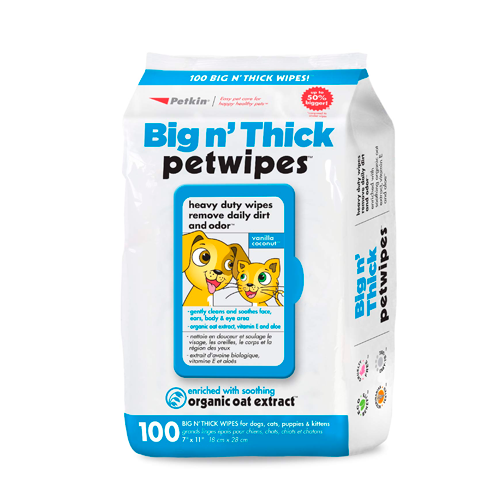 BIG´N THICH PET WIPES 100 CT PK5528