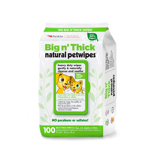 BIG NATURAL PET WIPES 100 CT PK5536