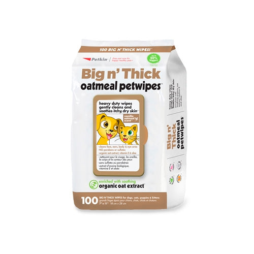 BIG OATMEAL PET WIPES 100 CT PK5539