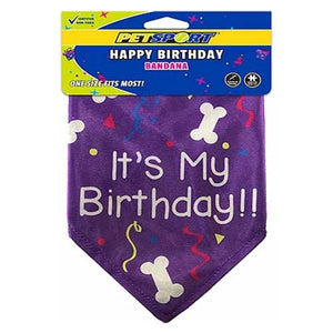 Pet Sport Happy Birthday Bandana