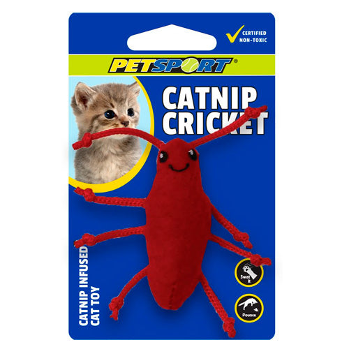 PETSPORT CATNIP CRICKET 3.5" ASST. 70134