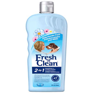 Petag Fresh ´N  clean 2-N1 conditioning Shampoo Baby Powder Scent 18 Oz