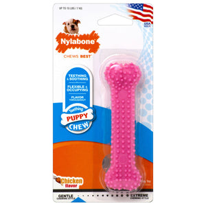 Nylabone Teething Puppy Chew Chicken Flavor. Flexible Y Relajante
