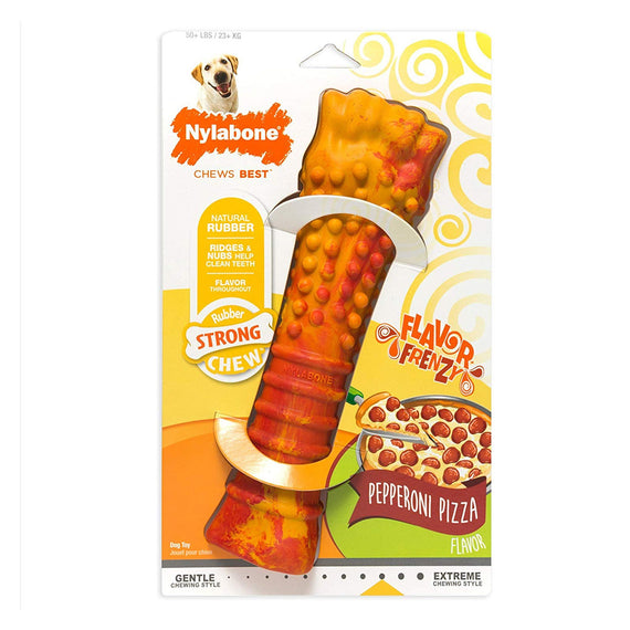 NYLABONE DOG TOY PEPPERONI PIZZA GRANDE TFHNRB555P
