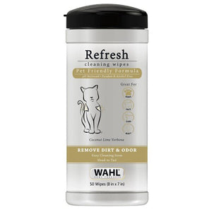 Wahl Cat Refresh  cleaning Wipes  50 Wipes