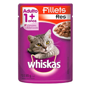 WHISKAS POUCH ADULTO RES 85 GR X 24